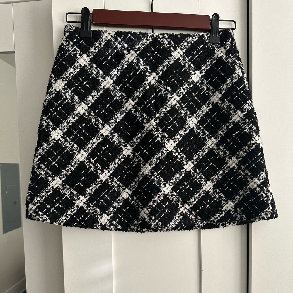 Zara plaid skirt